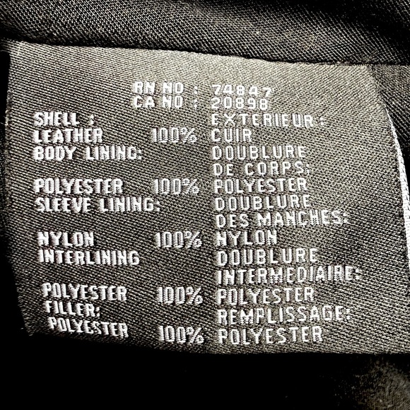 Andrew Marc VTG Black Leather Jacket with Removable Rabbit Fur Vest Lining - Picture 16 of 17